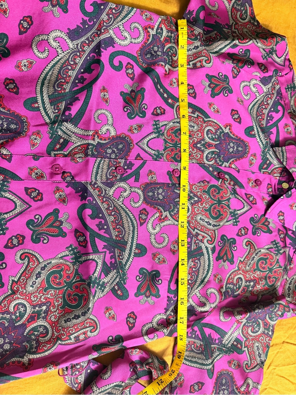 Lauren Ralph Lauren Fuchsia Paisley Maxi Shirt Dress - Picture 10 of 12